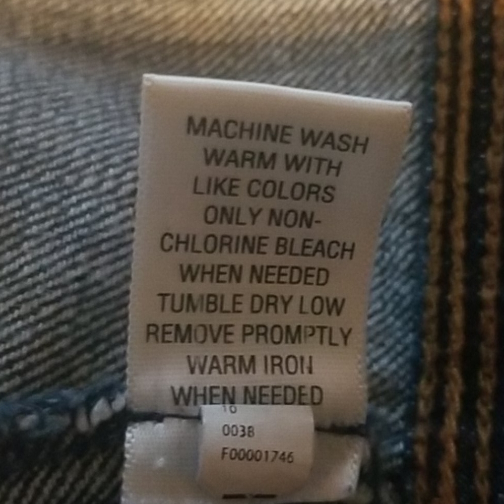 MOSSIMO DISTRESSED DENIM JACKET - Picture 12 of 13